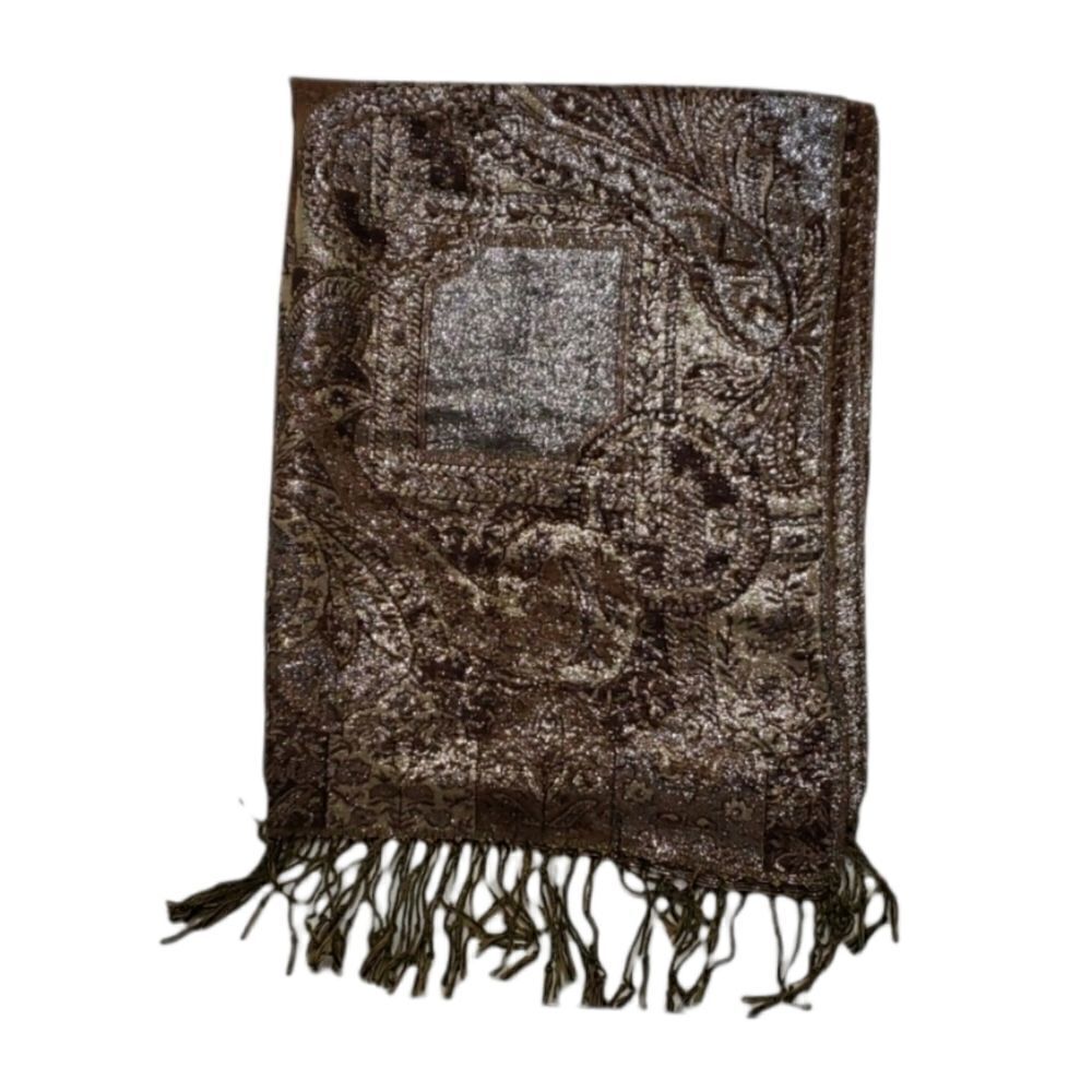 Formal metallic scarf